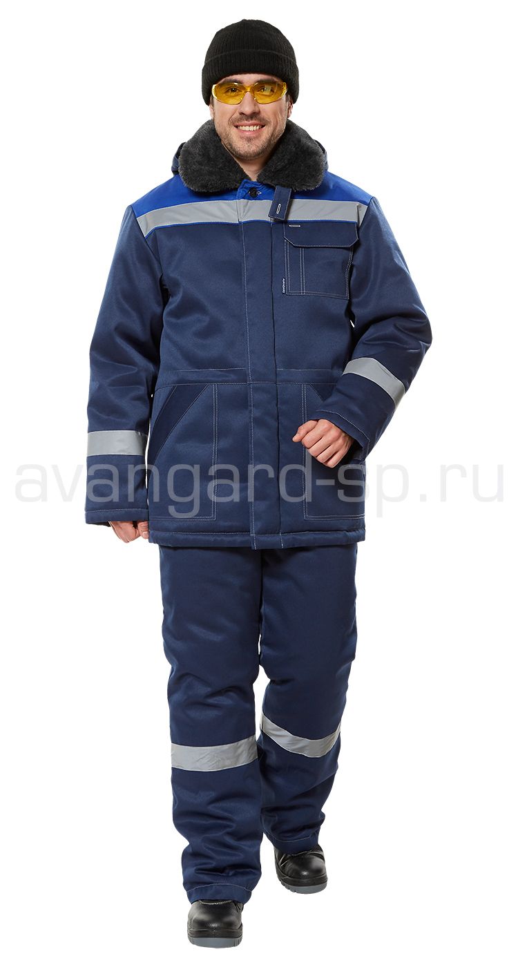 Костюм «Легион» утепл. (т. син.-вас.) брючн. NEW цена